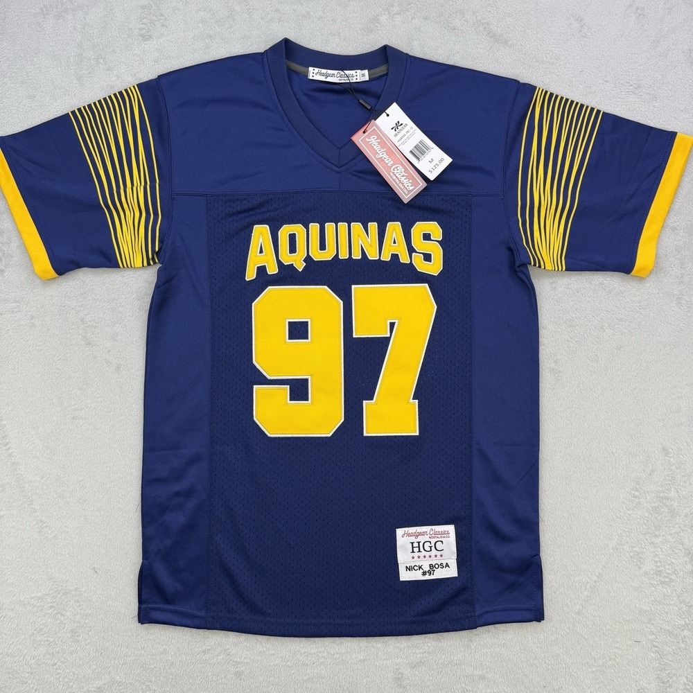 Headgear Classics Nick Bosa Aquinas High School‎ Jersey Mens Size M Navy Blue 97